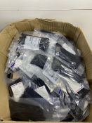 Box Containing Large Quantity of Hellermann Tyton 111-01625 180mm Black Cable Ties