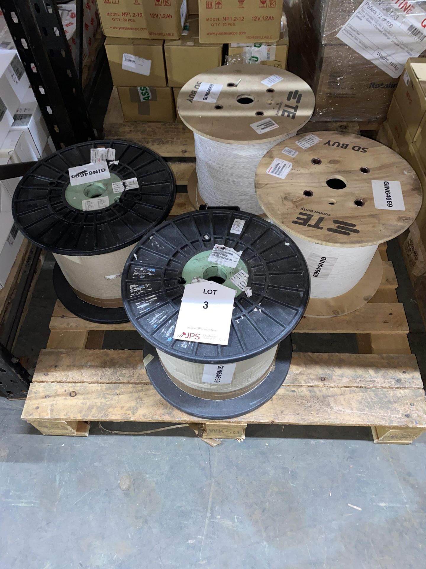 4 x Various 2,000/10,000m Reels of TE Connectivity Raychem Harsh Environment Wire