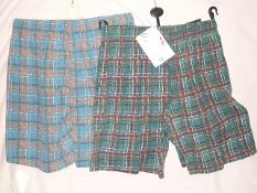 396 x Sandon Mens Shorts | 3 Sizes: M, L & XL | 1 Pattern, 2 Colours | RRP £2,376.00
