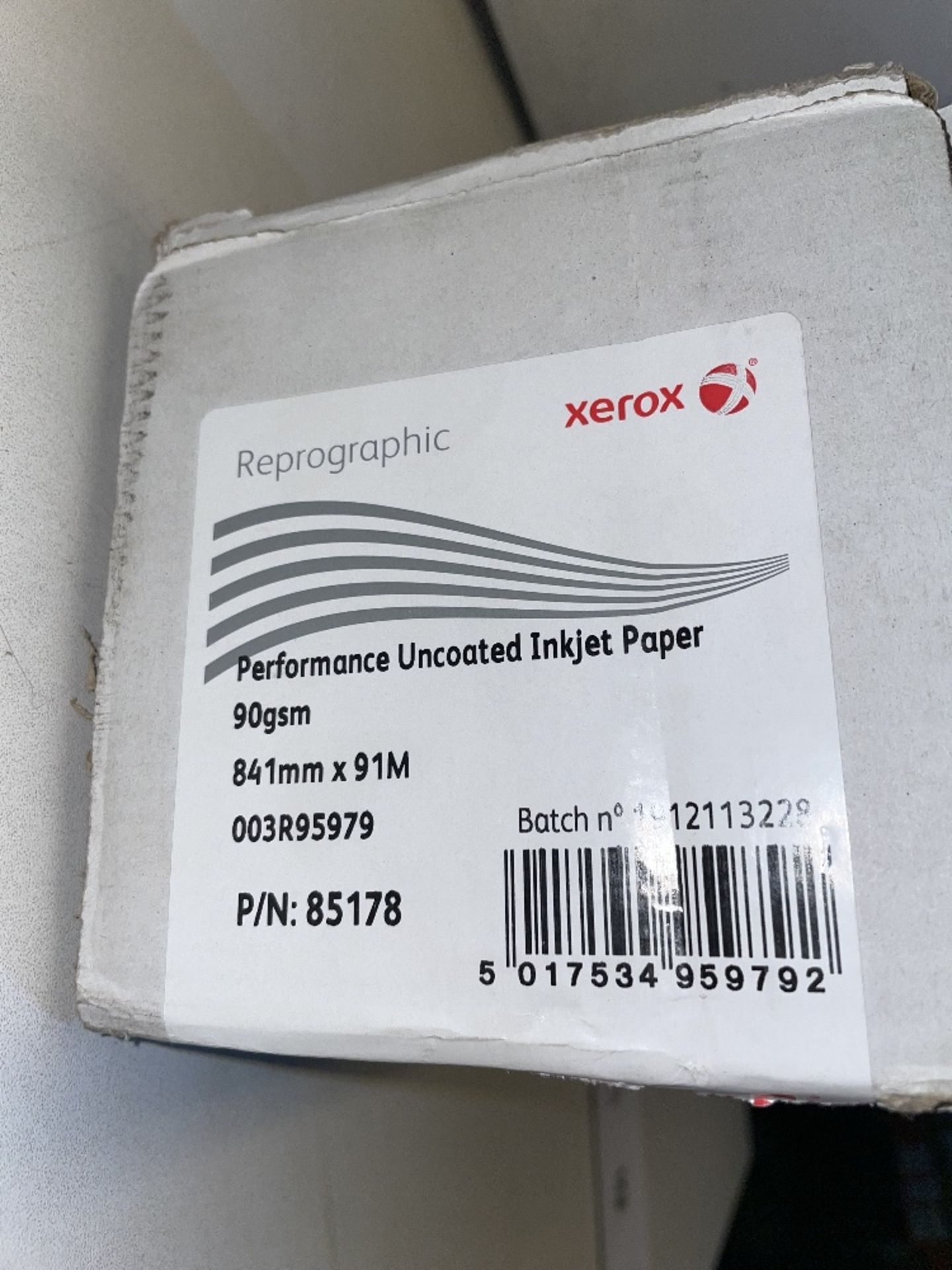 91m Roll of Xerox 85178 Reprographic Performance Uncoated Inkjet Paper - Image 3 of 3