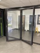 Ex-Display Large Black 4 Section Bi-Folding Doors | 3980mm x 2285mm