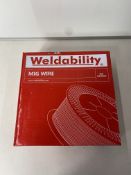 2 x WELDABILITY SIF VZ181015LW A18/G3SI1 MIG WIRE 1.0MM 15KG