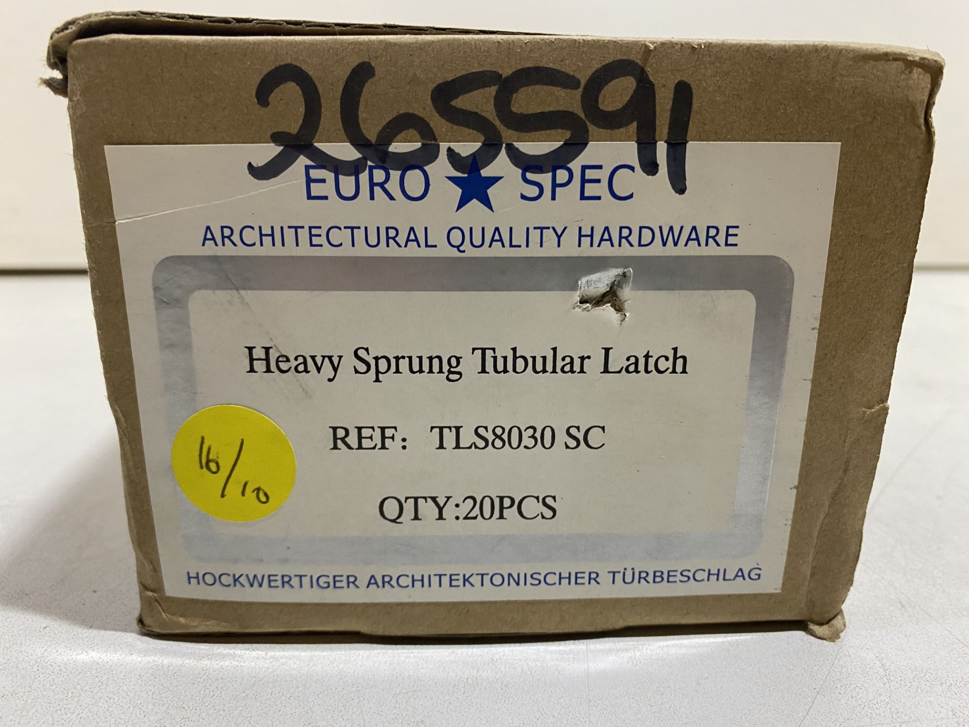 38 x Euro Spec TLS8030 SC Heavy Sprung Tubular Latches - Image 3 of 4