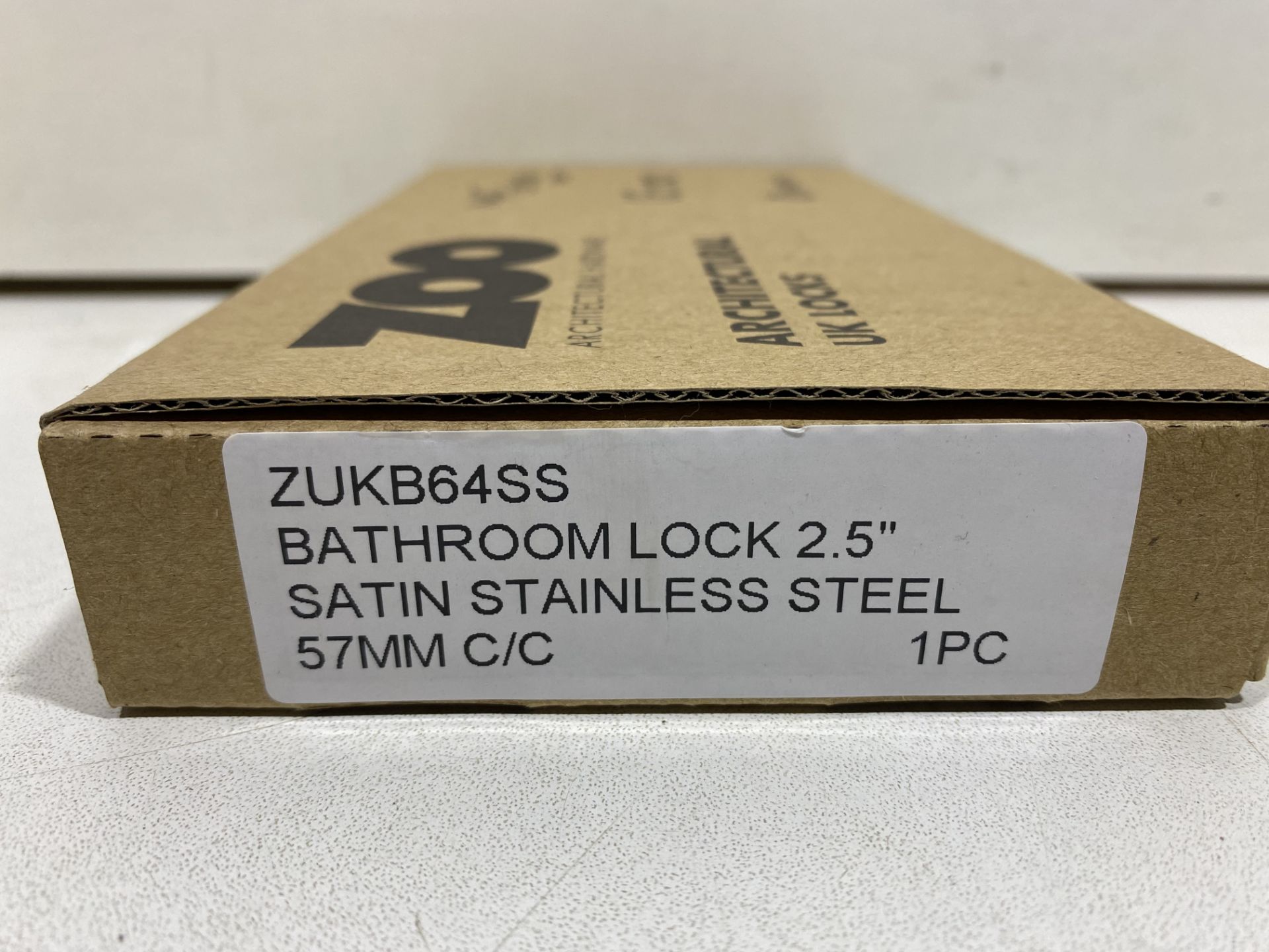 10 x Zoo Hardware - ZUKB64SS Bathroom Lock | Total RRP £164.70 - Image 3 of 3