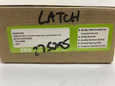 4 x Zoo Hardware - ZAA012SA 19mm Return to Door Lever on Latch Backplate