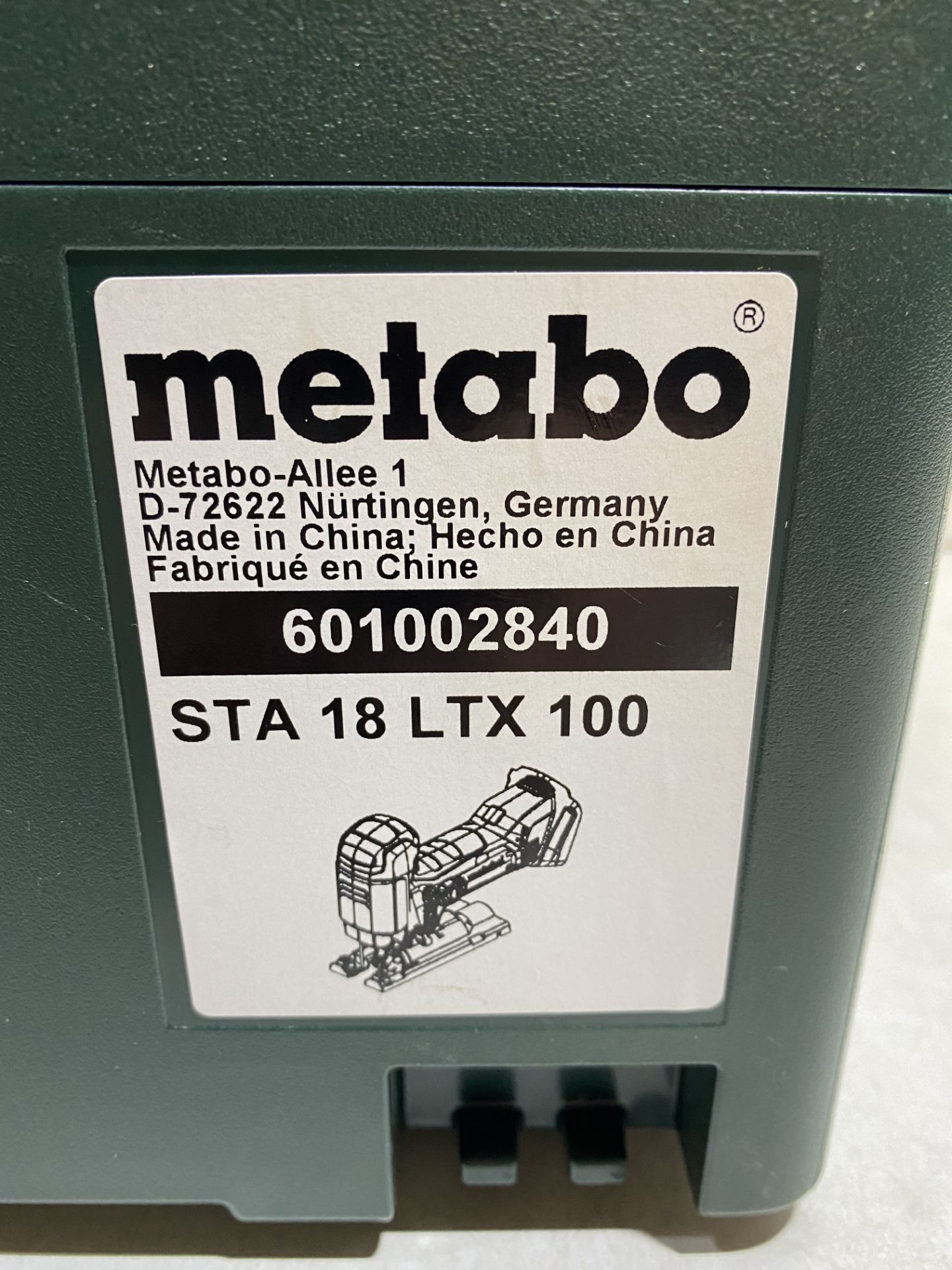 Metabo STA18LTX100 18v Li-ion Body Grip Jigsaw Bare Unit and Metaloc - Image 3 of 3