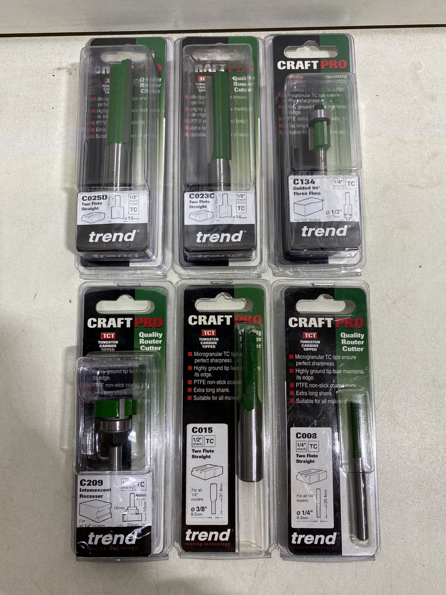 6 x Various Trend Bits & Tool Aaccessories