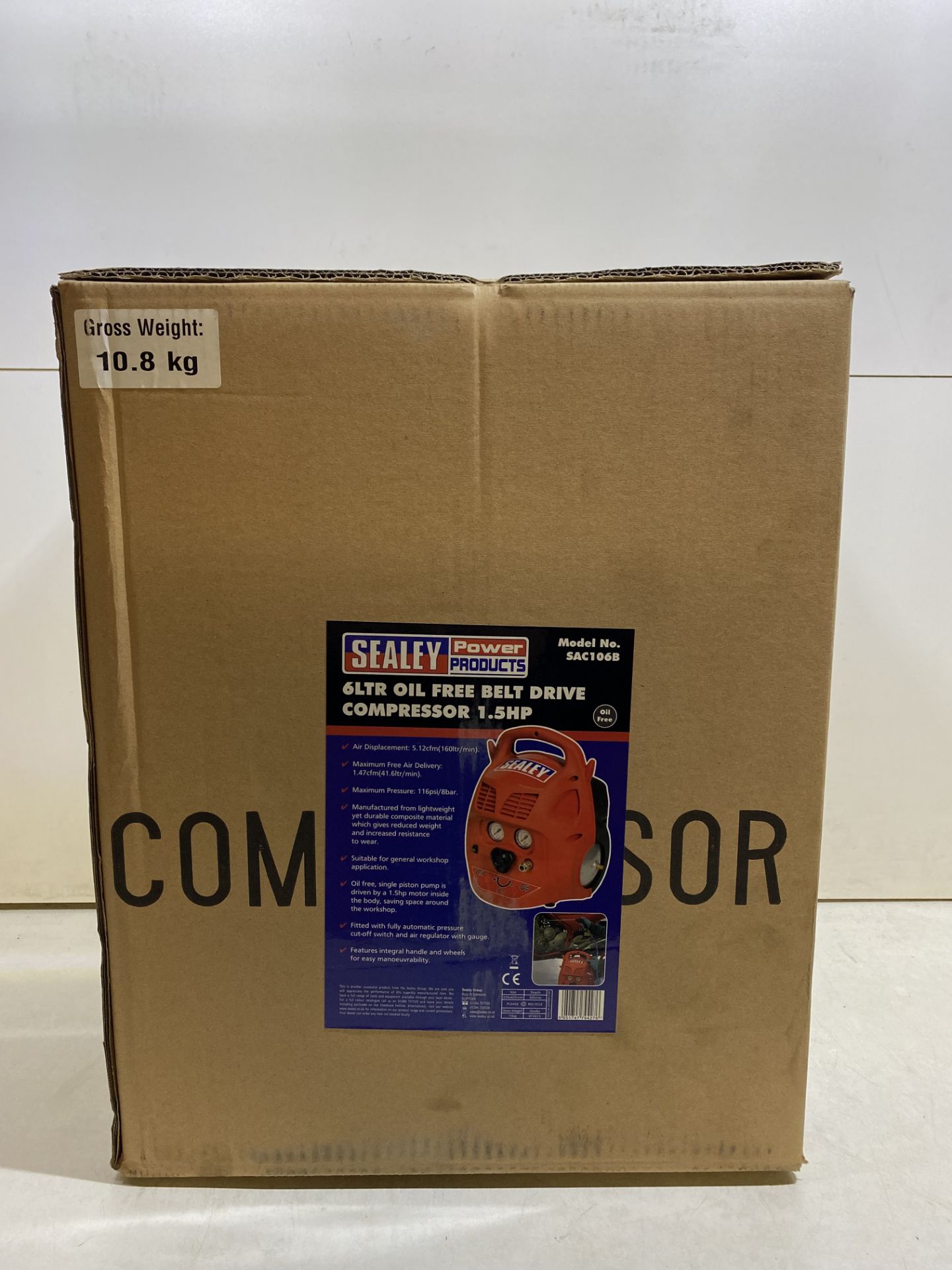 Sealey Compressor | SAC106B | RRP £165 - Image 2 of 2