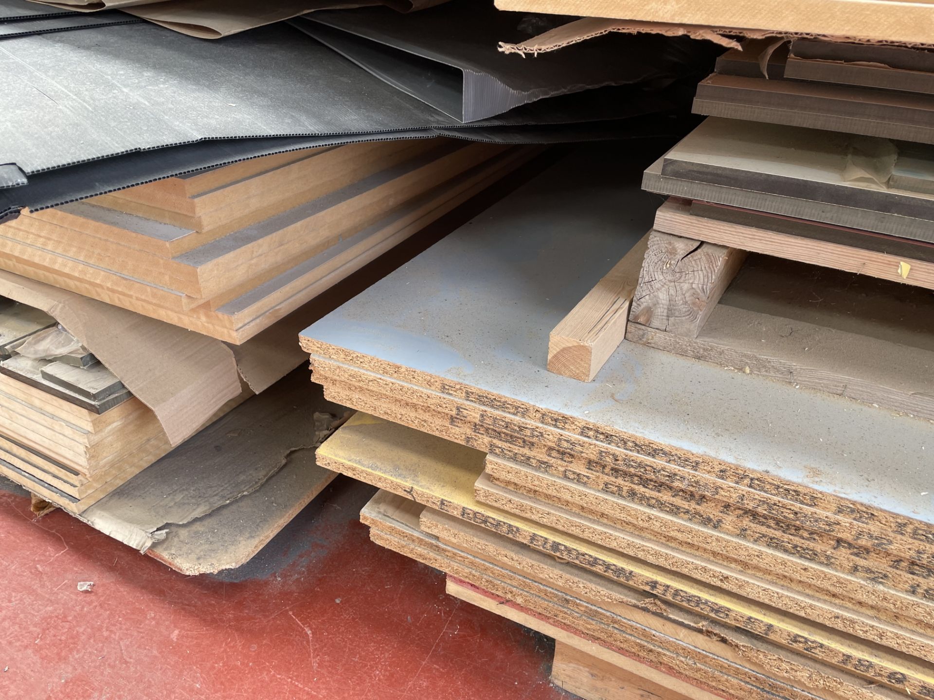 Approximately 40 x Sheets of Laminated Chipboard - Various Colours - Image 3 of 4