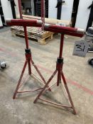 2 x Height Adjustable Roller Stands - Approx width: 330mm