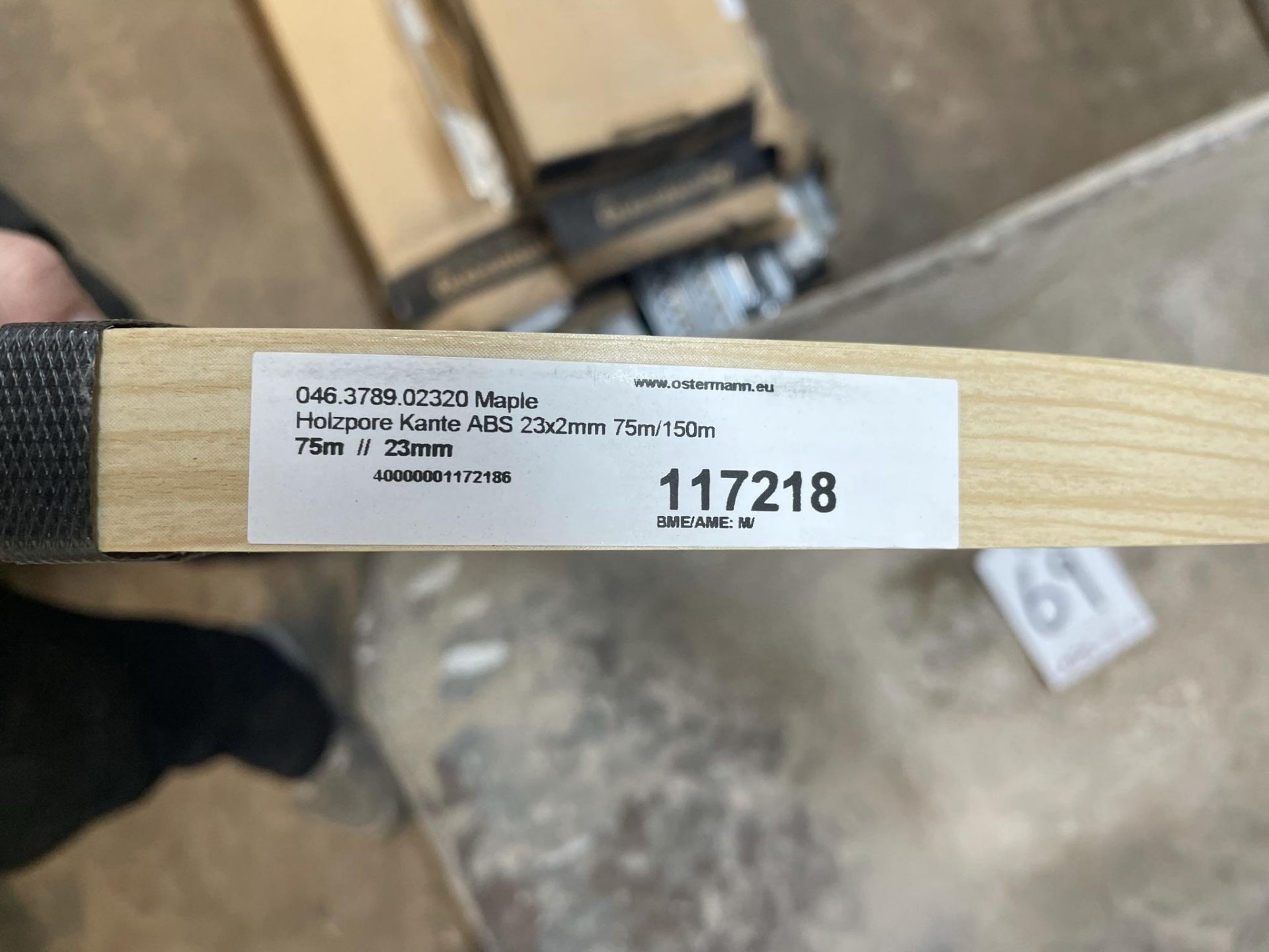 3 x Reels of 2mm Ostermann Maple Wooden Effect Edging Strip - Image 4 of 5