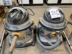 2 x Titan TTB403VAC Wet/Dry Vacuum Cleaners