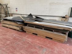 Approximately 40 x Sheets of Laminated Chipboard - Various Colours