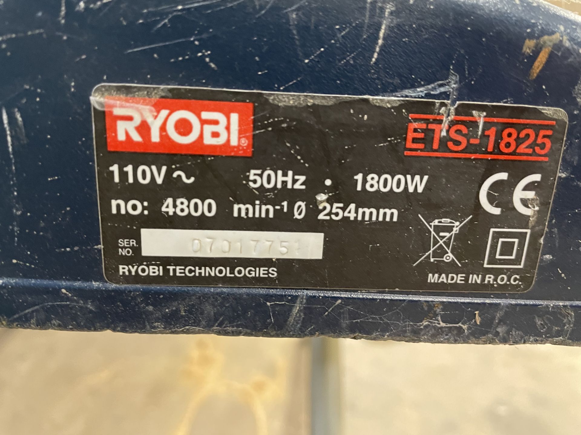Ryobi ETS-1825 254mm Bench Saw Folding - Image 5 of 9