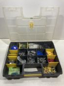 Stanley Organiser Case W/ Various Electrician Components