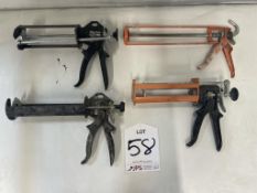 4 x Various Caulking/Sealant Guns