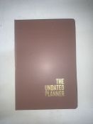 32 x A5 Brown Undated Planners