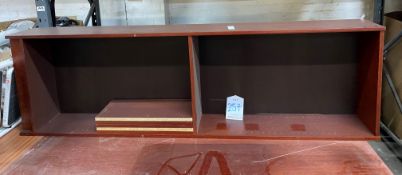 Dark Wood Bookcase with 6 Shelves