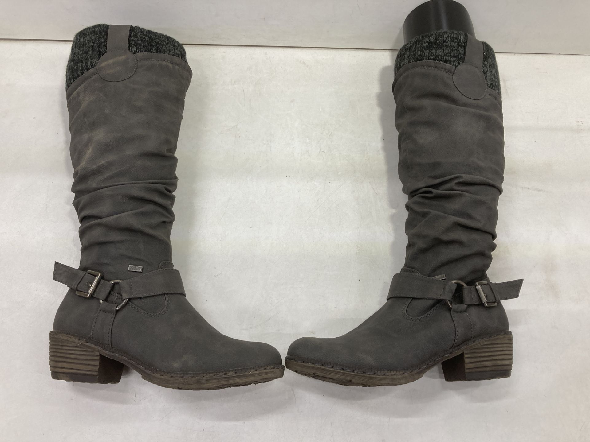 Rieker Mid-Calf Heeled Boots | EU37/UK4 - Image 2 of 3