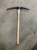 Full Size Pick Axe W/ Wooden Handle