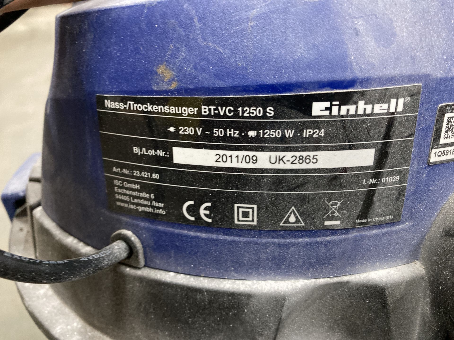 Einhell BT-VC Vacuum W/ Plaster Sanding Attachment - Image 4 of 6