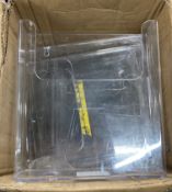 Approx. 20 x Clear Plastic Organisers | Wall Mountable