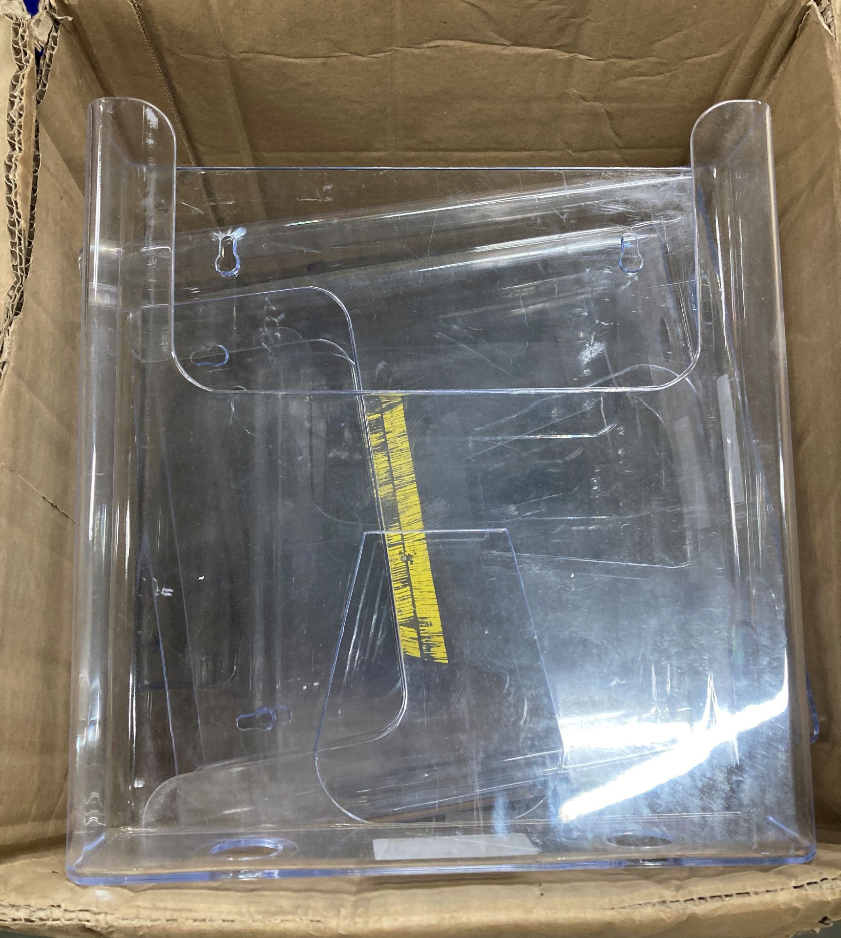 Approx. 20 x Clear Plastic Organisers | Wall Mountable