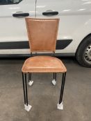 4 x Iron Leather Chairs | 2099