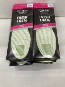 30 x Cherry Blossom Premium Fresh Foam Insole Packs