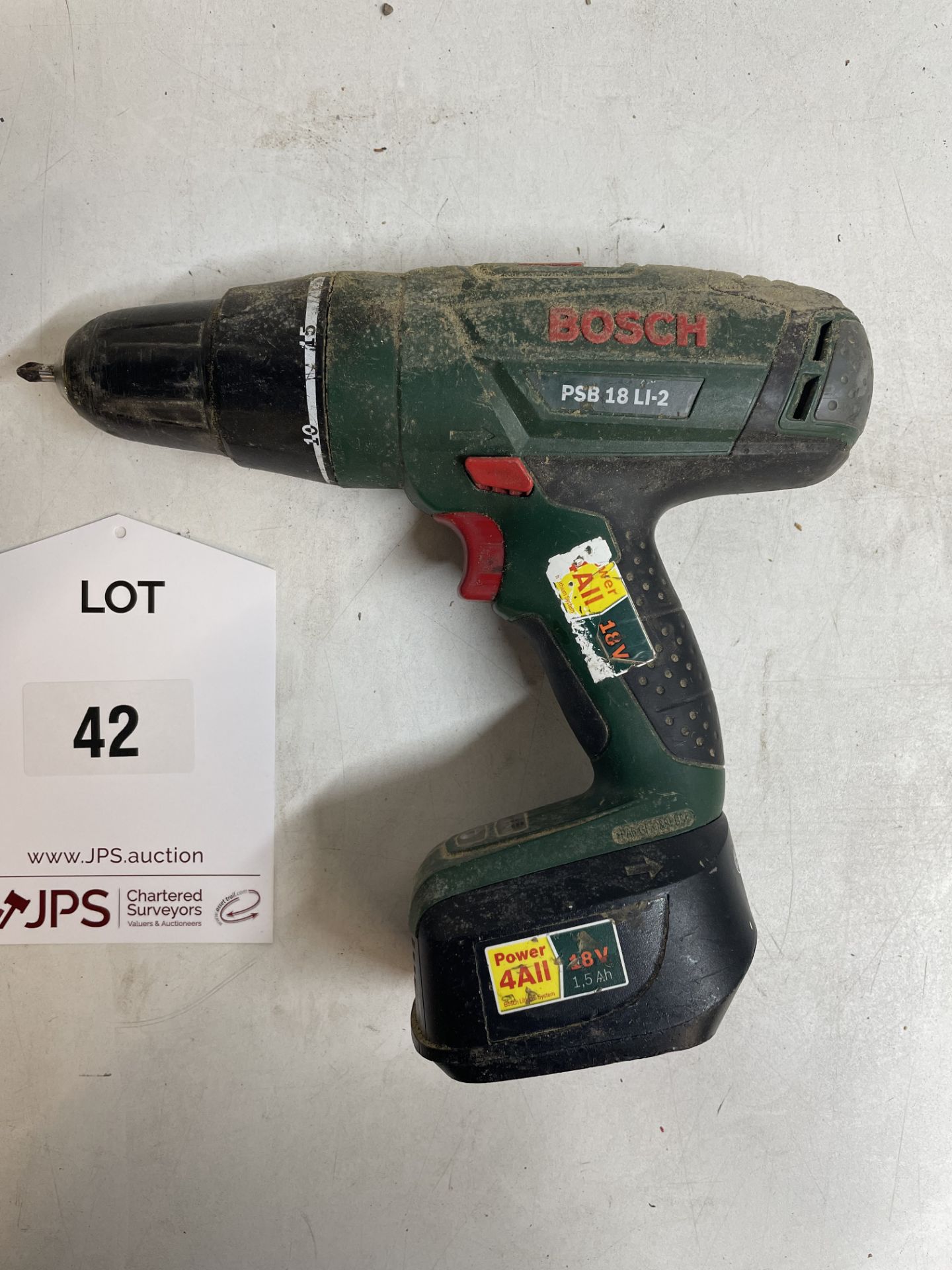 2 x Bosch PSB 18 Li-2 Cordless Combi Drills - Image 4 of 5