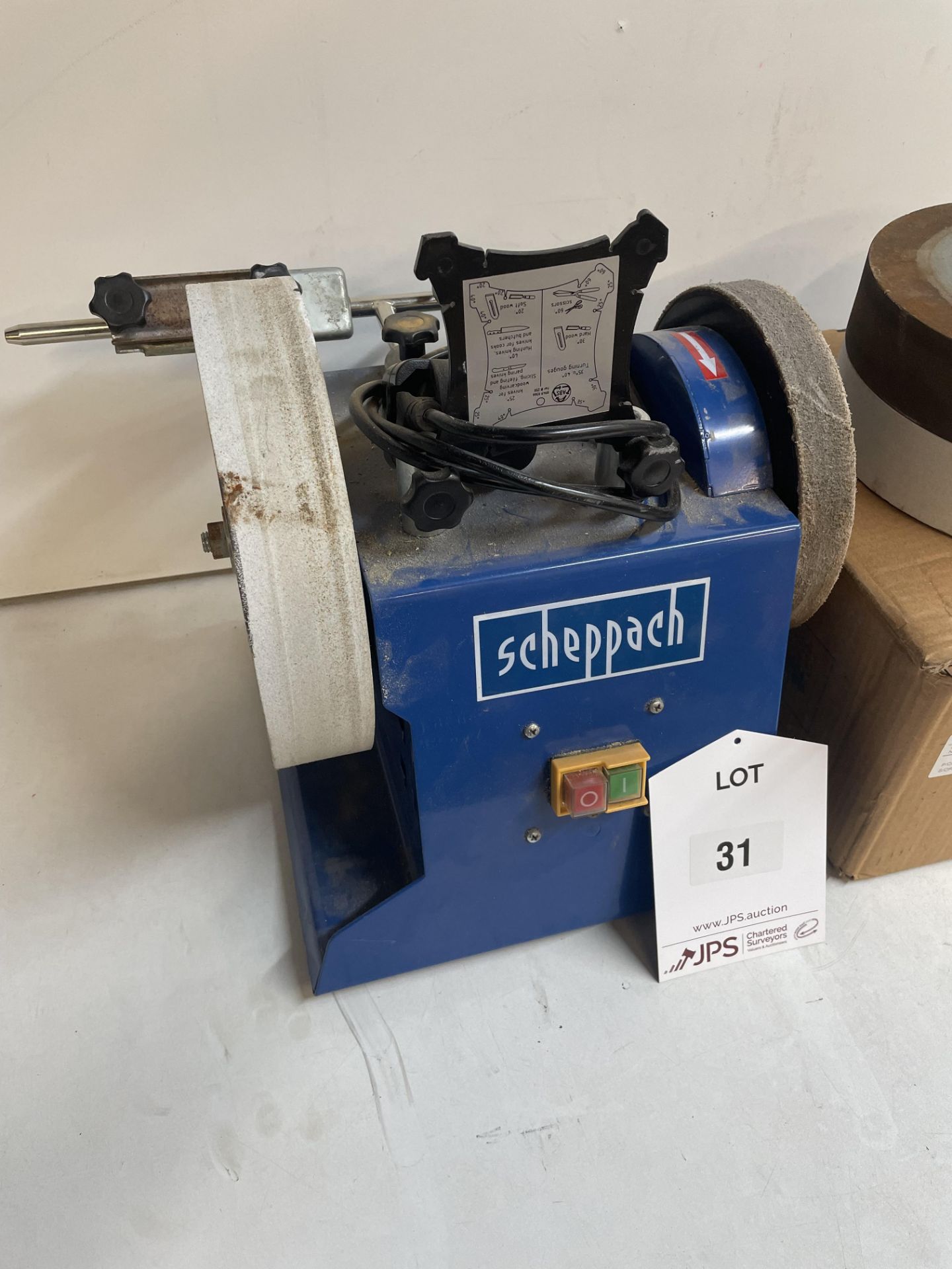 Scheppach Tiger2500 Wet Stone Sharpener w/ 3 x Spare Grit Reels | YOM: 2018 - Image 4 of 8