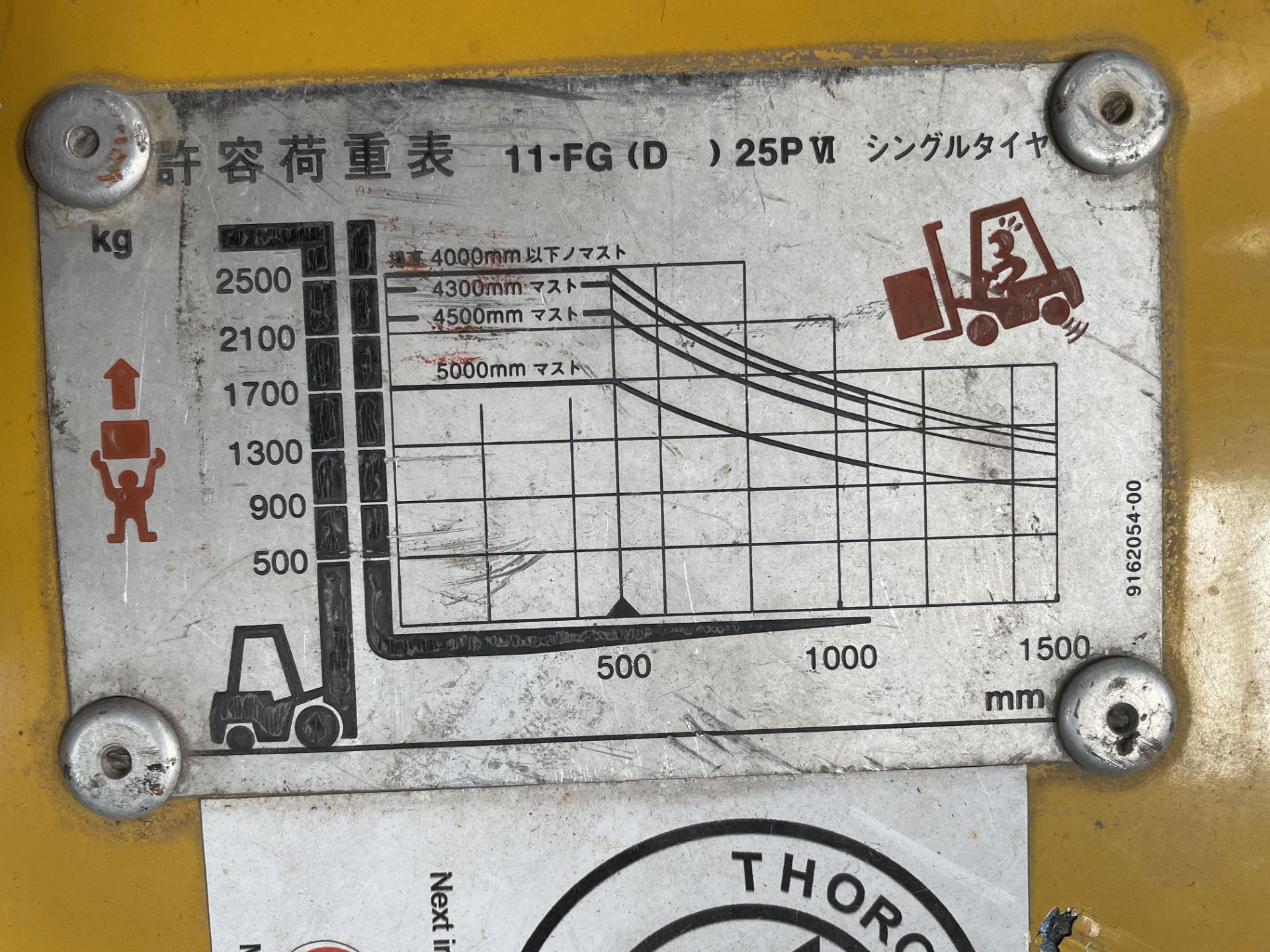 Yale FG25PVIF2 2.5T Gas Forklift | Hours: 6,181 - Image 12 of 12