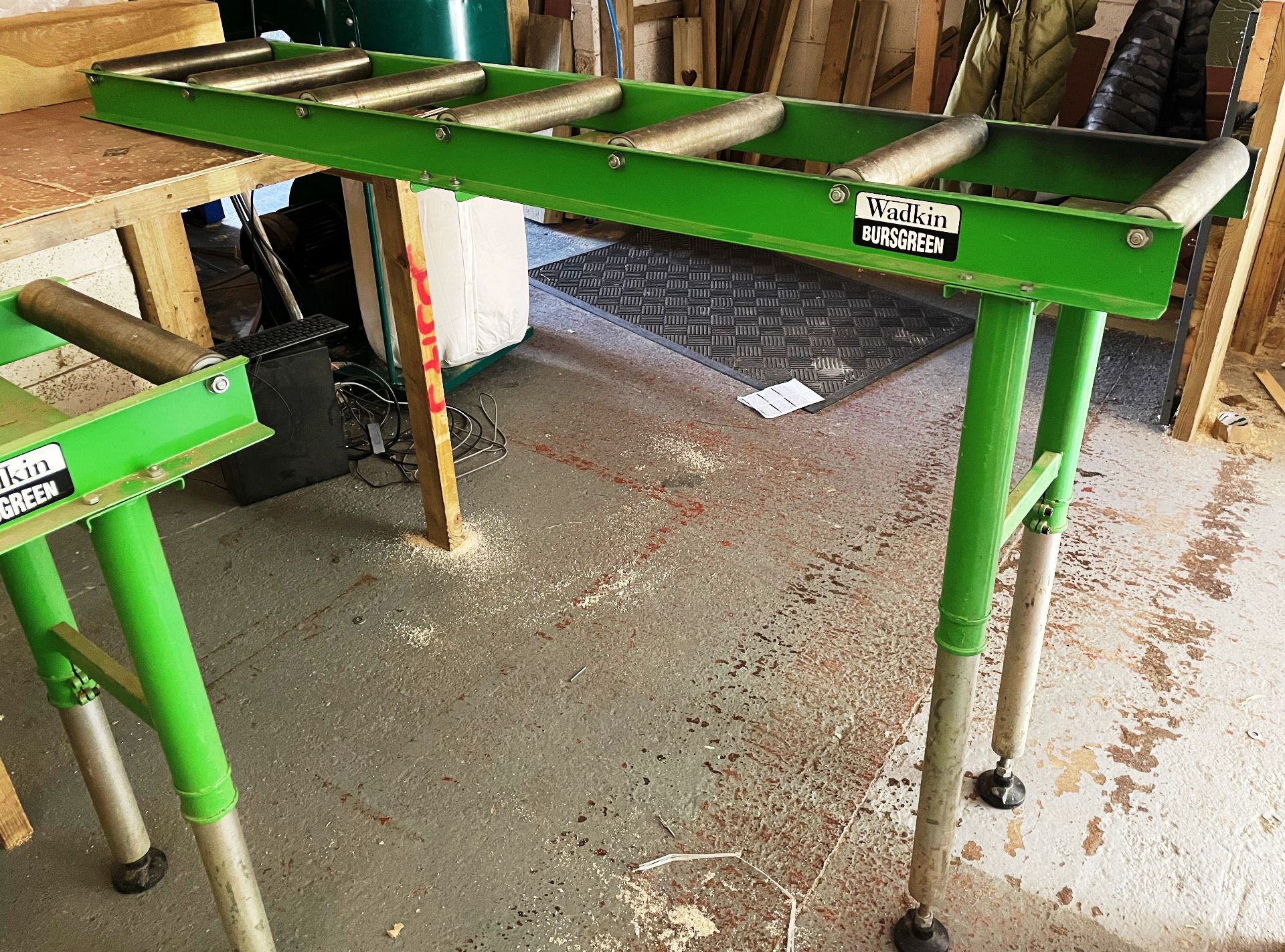 2 x Wadkin Bursgreen Roller Conveyors - Image 2 of 3