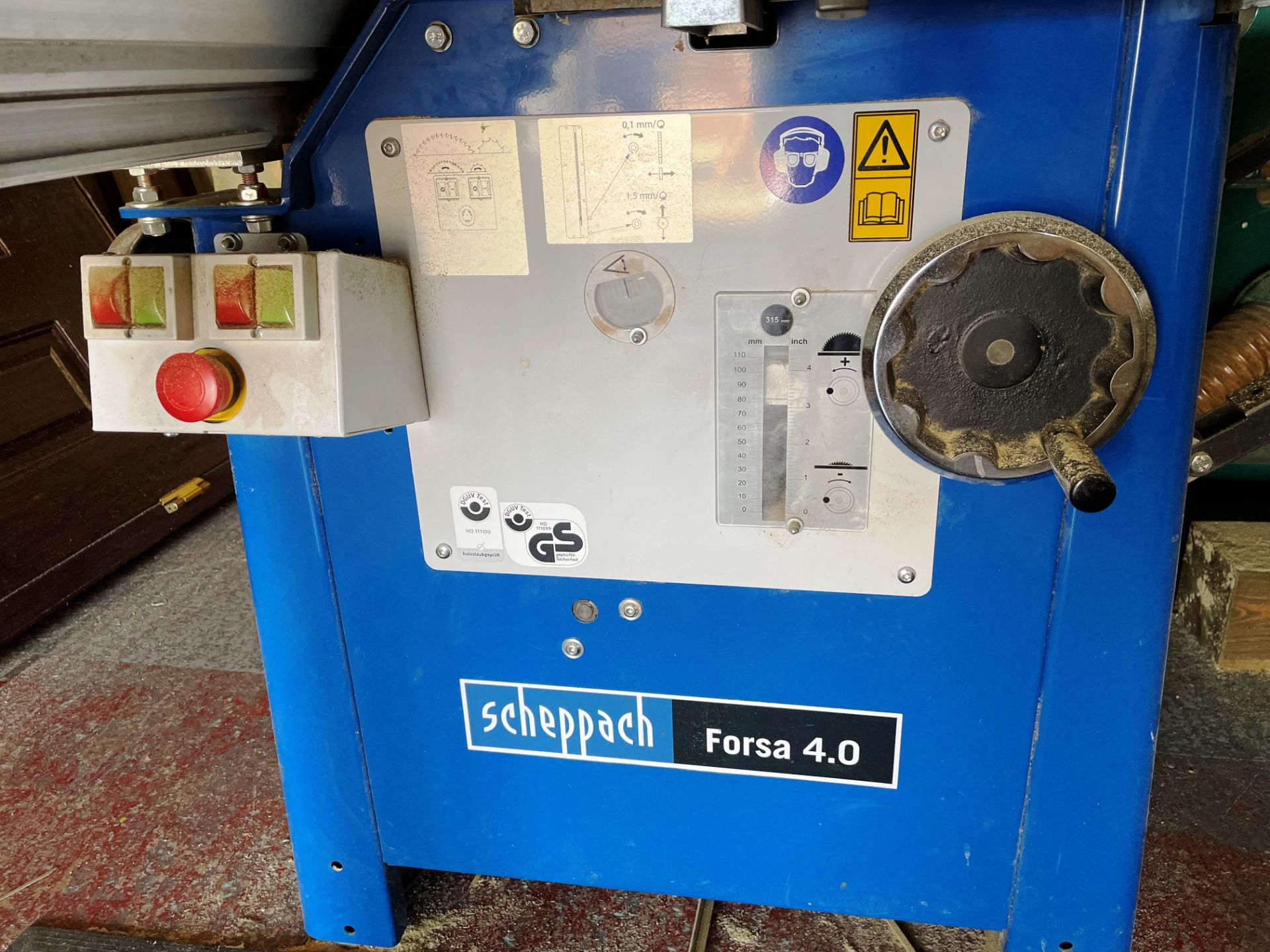 Scheppach Forsa 4.0 Panel Saw w/ Double Bag Dust Extractor - Image 3 of 8