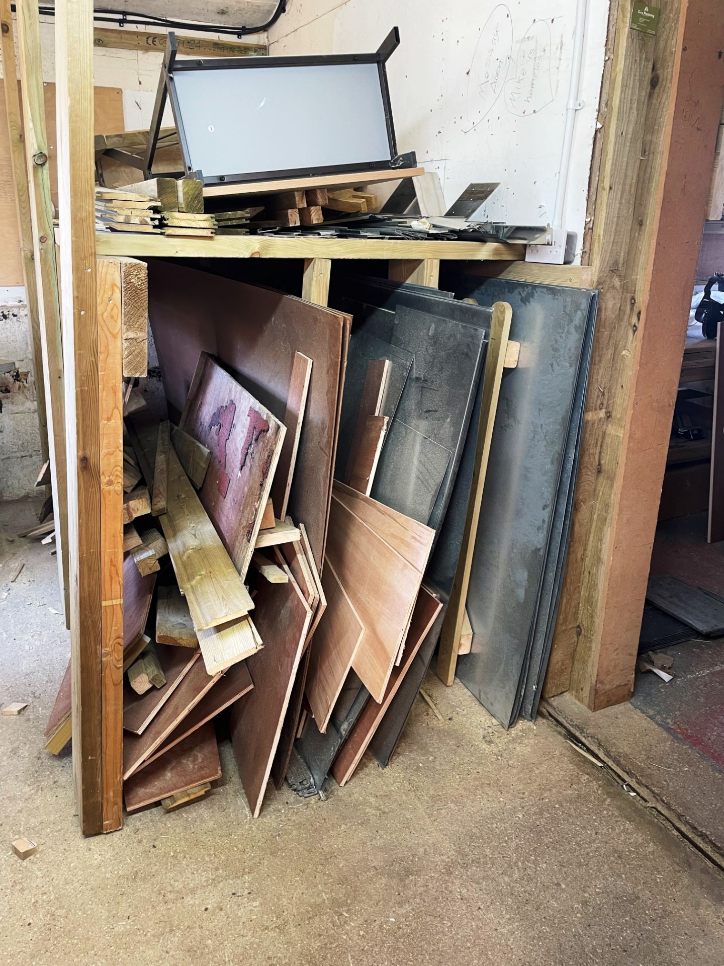 Quantity of Wood Stock & Metal Sheeting | As Pictured (Inside Unit) - Image 2 of 7