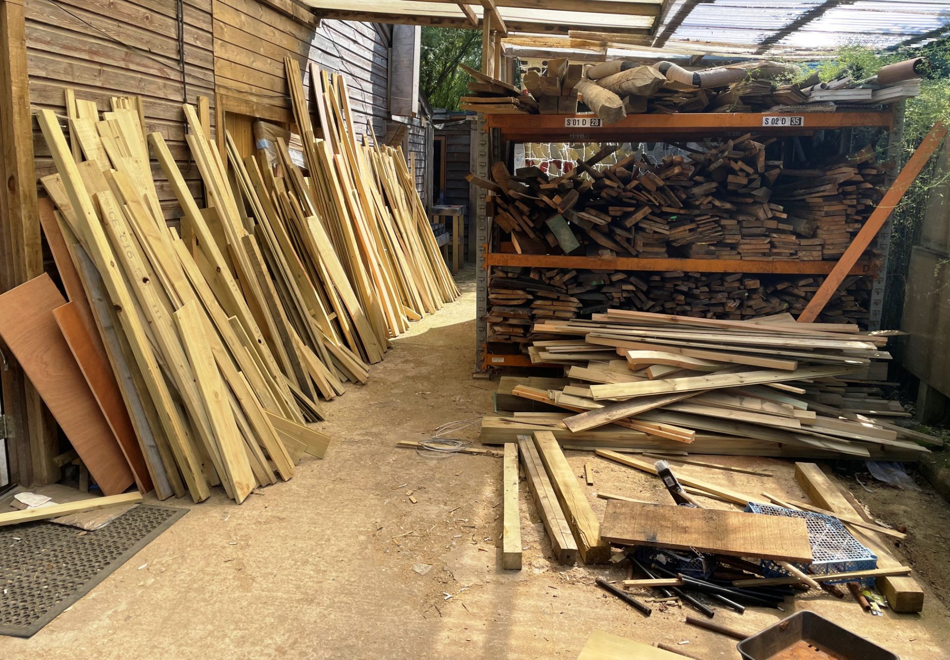 Quantity of Wood Stock | As Pictured (Side of Unit) | Racking Included