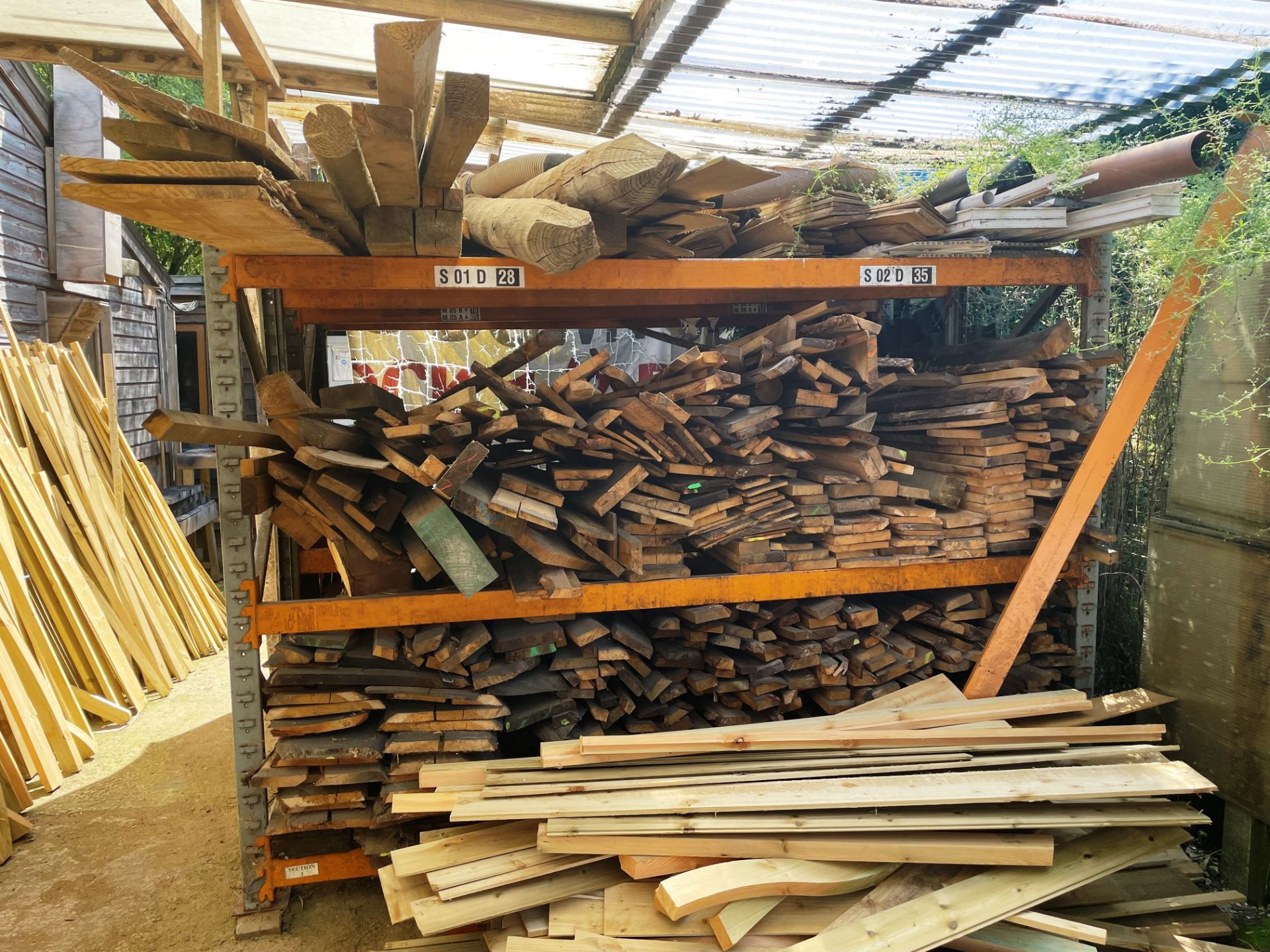 Quantity of Wood Stock | As Pictured (Side of Unit) | Racking Included - Image 3 of 7