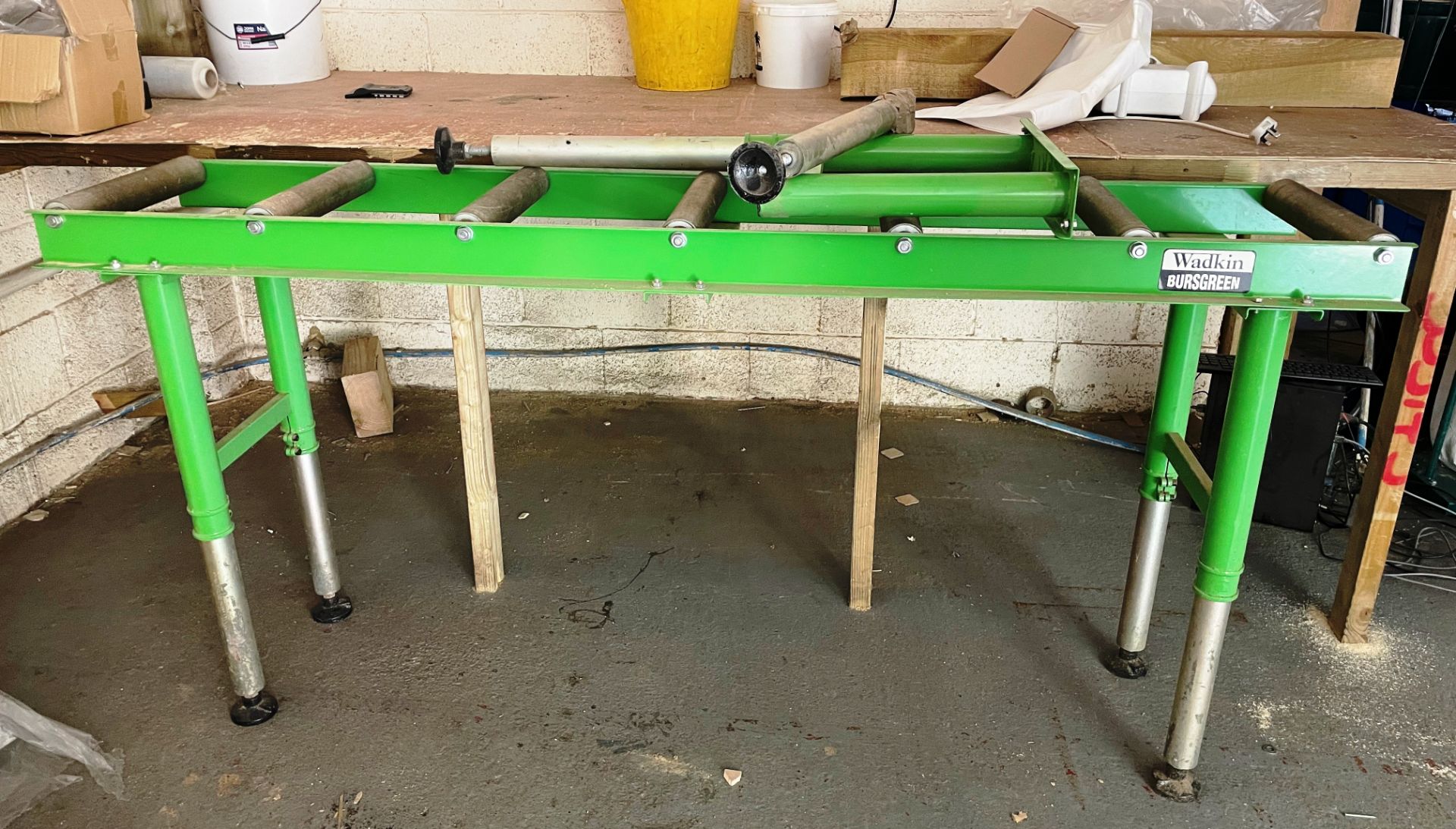 2 x Wadkin Bursgreen Roller Conveyors