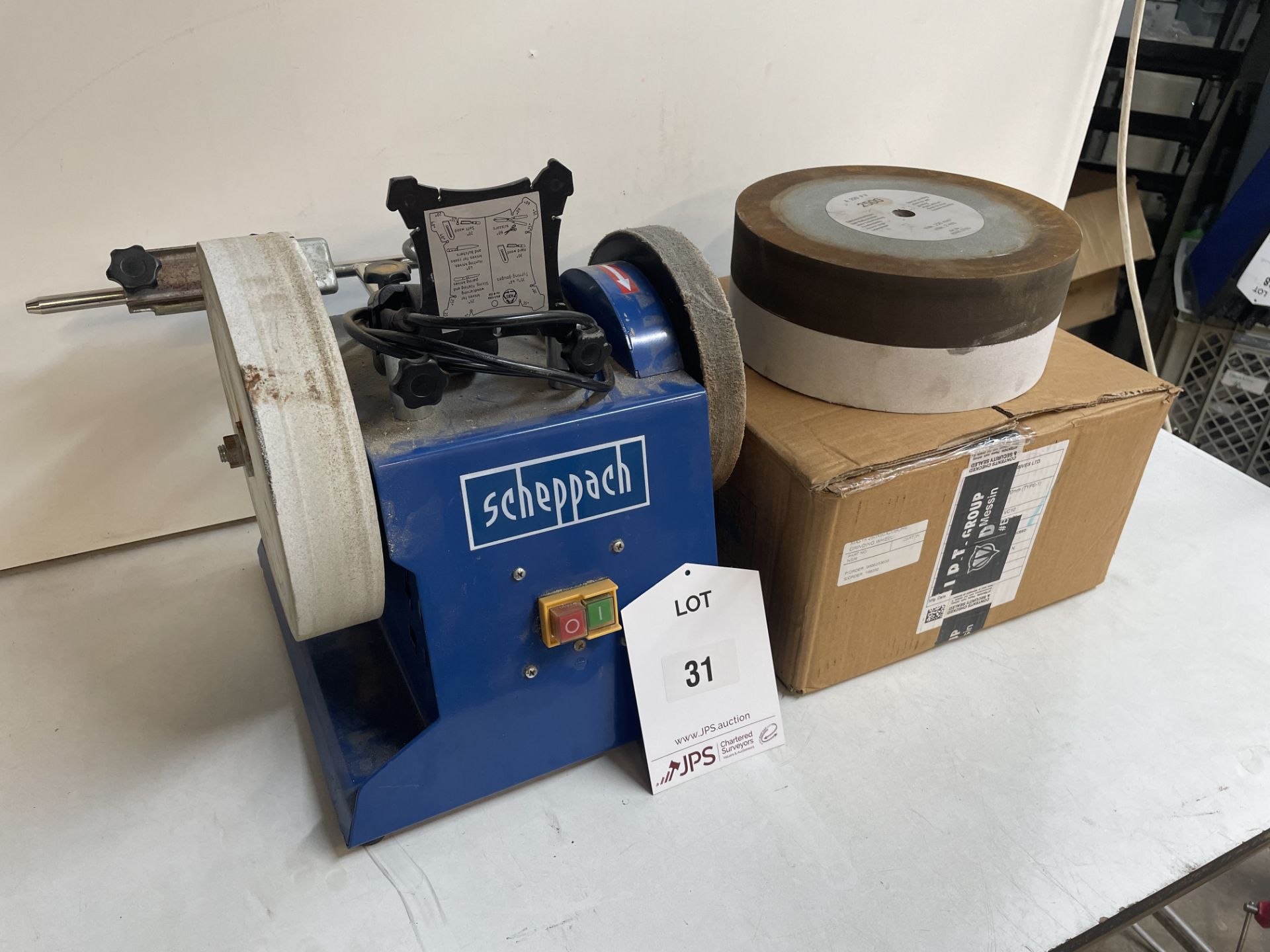 Scheppach Tiger2500 Wet Stone Sharpener w/ 3 x Spare Grit Reels | YOM: 2018 - Image 2 of 8