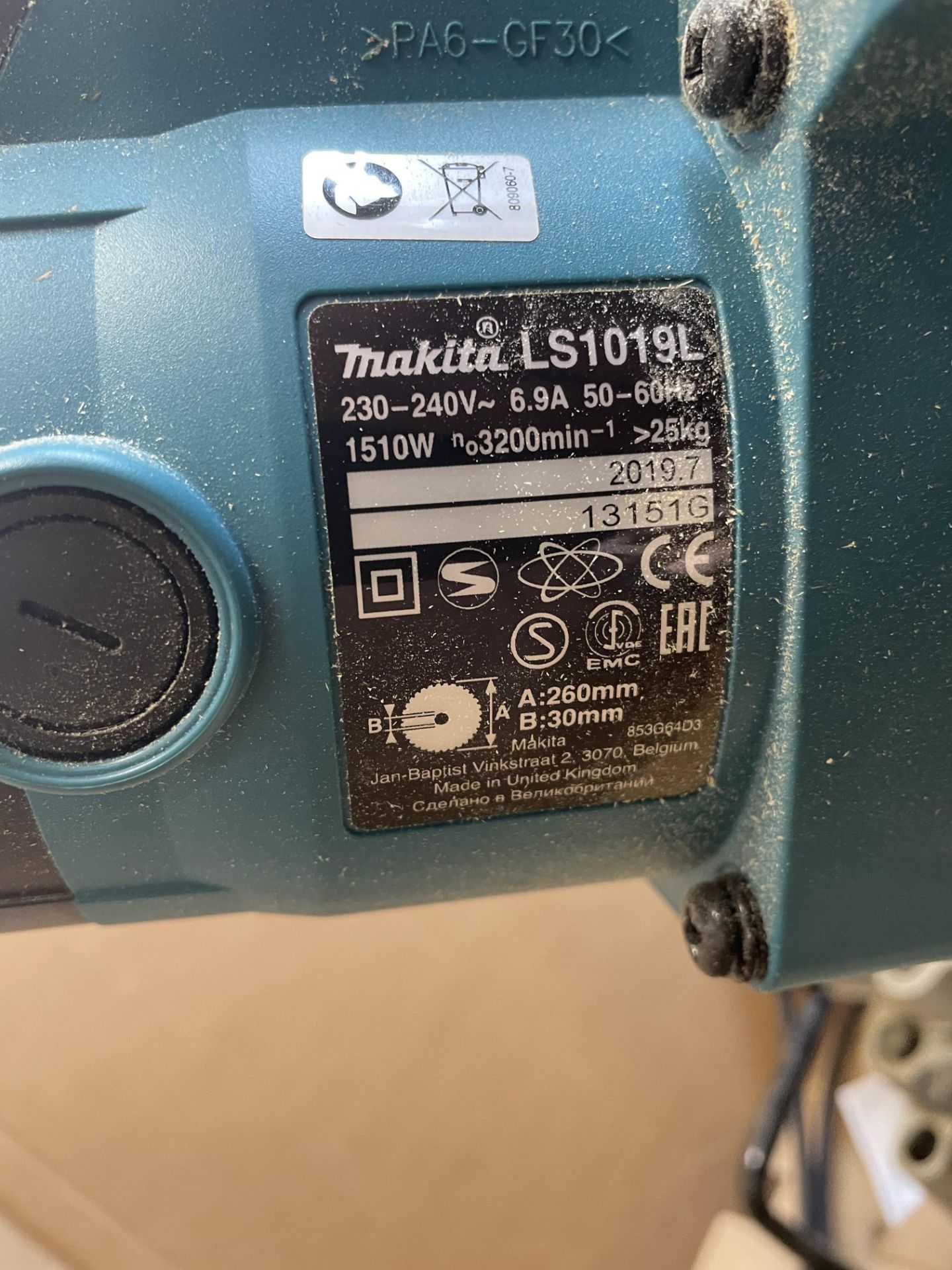 Makita LS1019L Slide Compound Mitre Saw | YOM: 2019 - Image 5 of 5