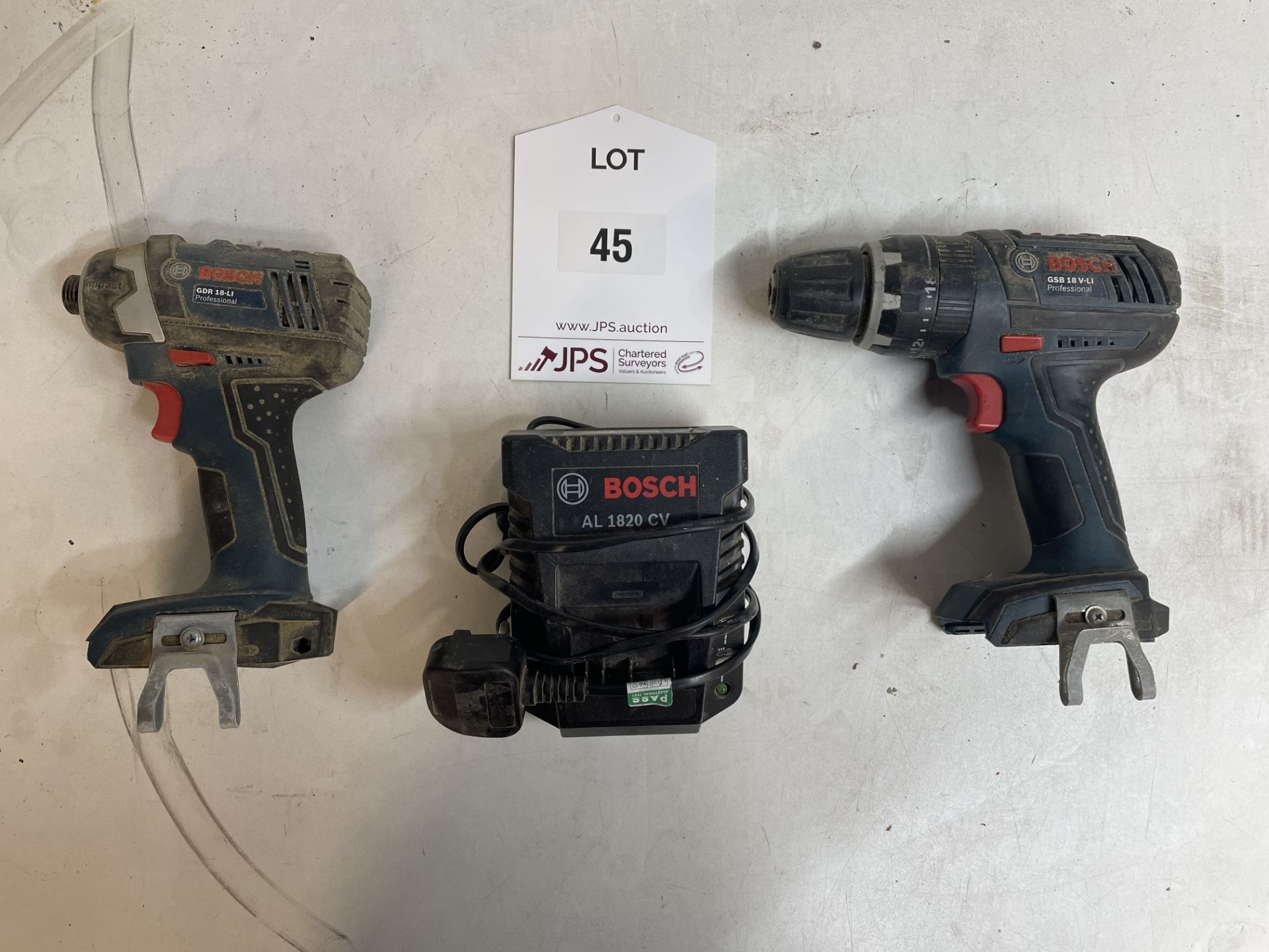 2 x Various Bosch GDR 18-LI Cordless Impact Wrench/GSB 18 V-Li Cordless Combi Drill - Image 2 of 6