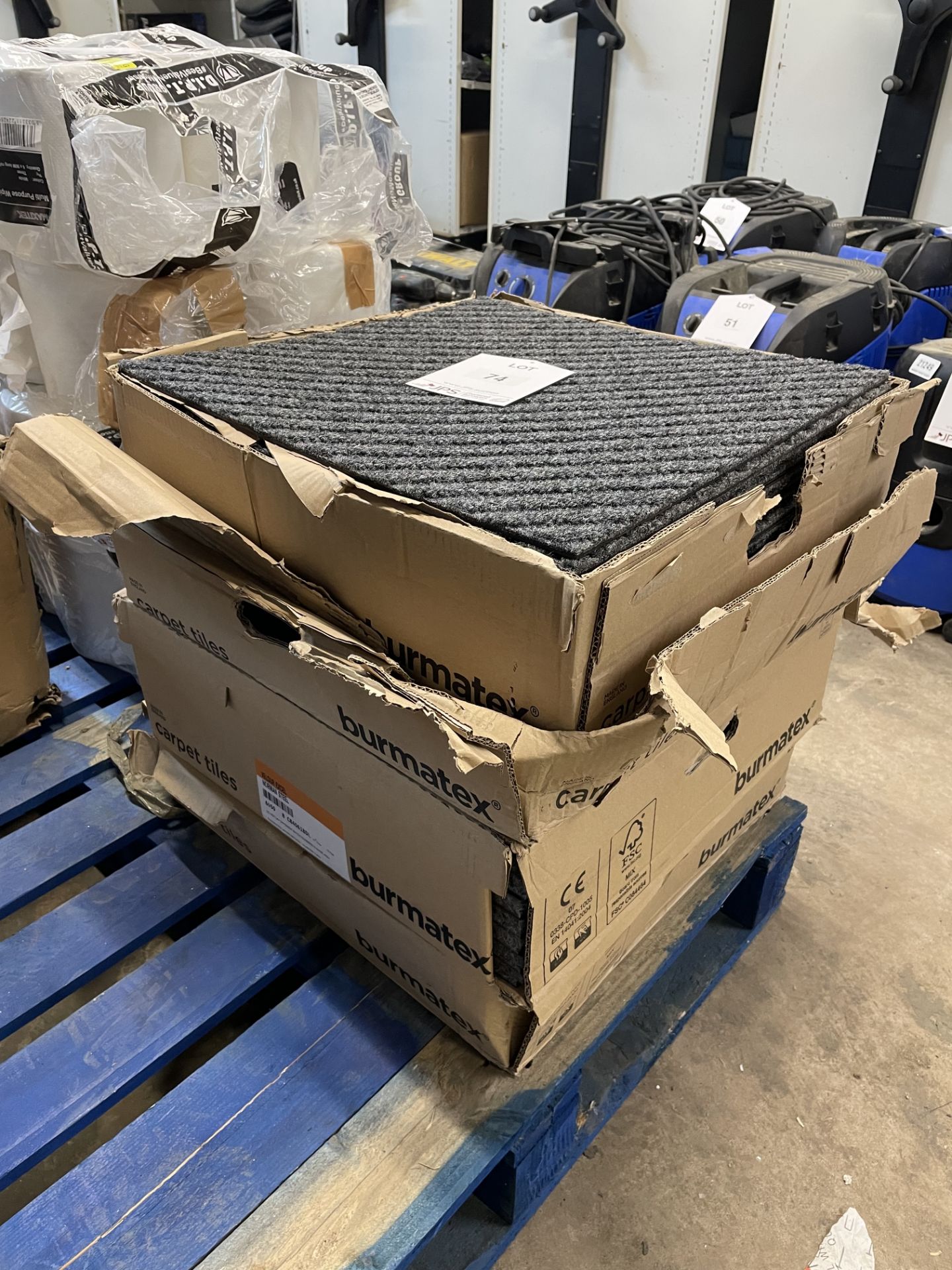 4 x Packs of Norman Steel/New Market Grey Carpet Tiles