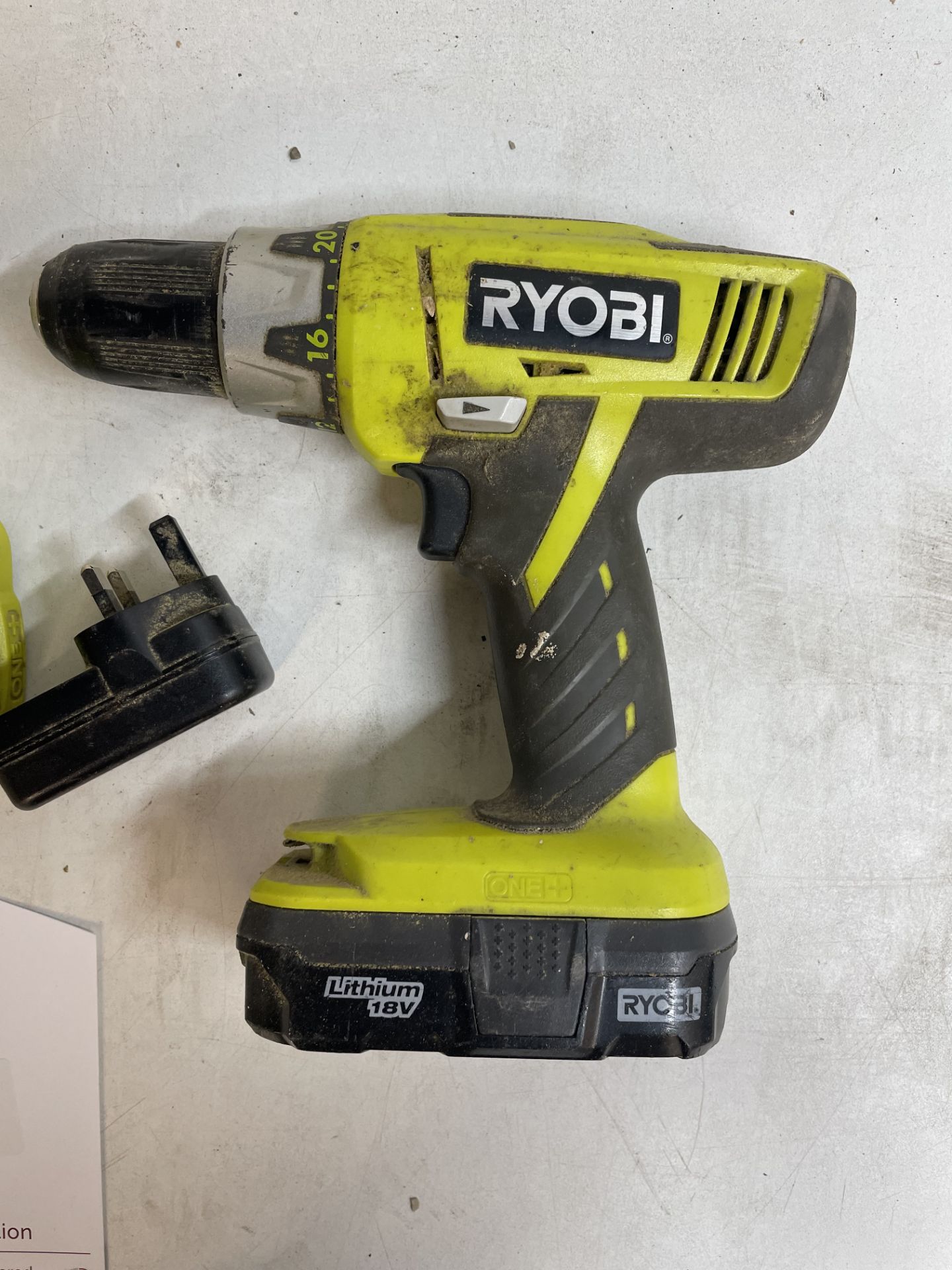 2 x Ryobi CDC1802 Hammer Drills w/ Charger - Image 3 of 5