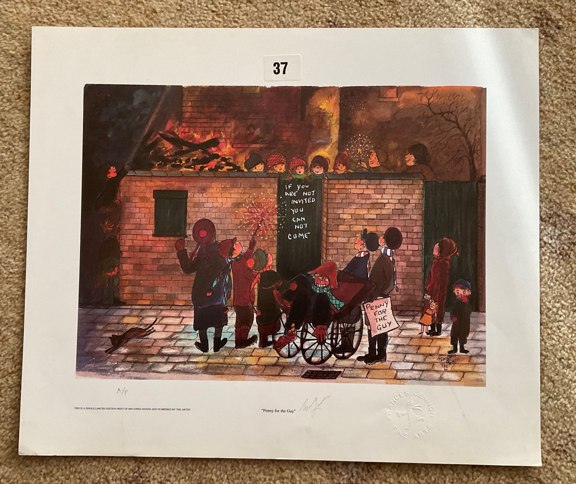 Francis Lennon Signed Artists Print | Penny For The Guy