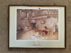 Russell Flint Print | “A Scrap of Newspaper”