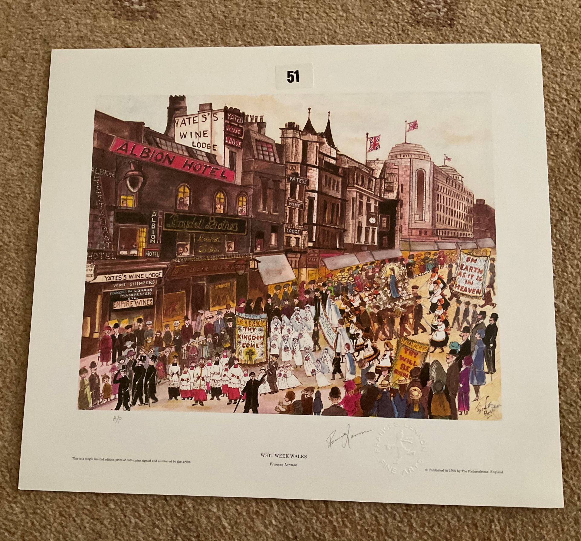 Francis Lennon Signed Artists Print | Whit Week Walks