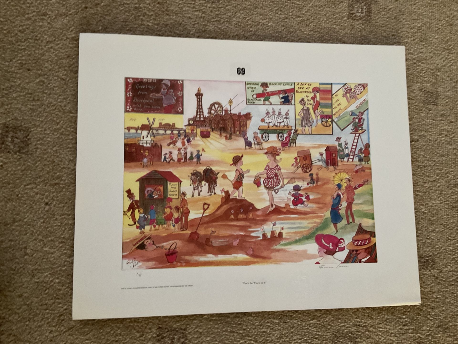 Francis Lennon Signed Artists Print | (Blackpool) Thats The Way to Do It