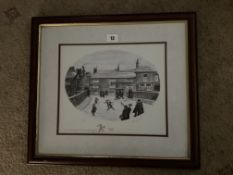 Francis Lennon Signed Artists Print The Bridge Inn Hayfield | 1/400