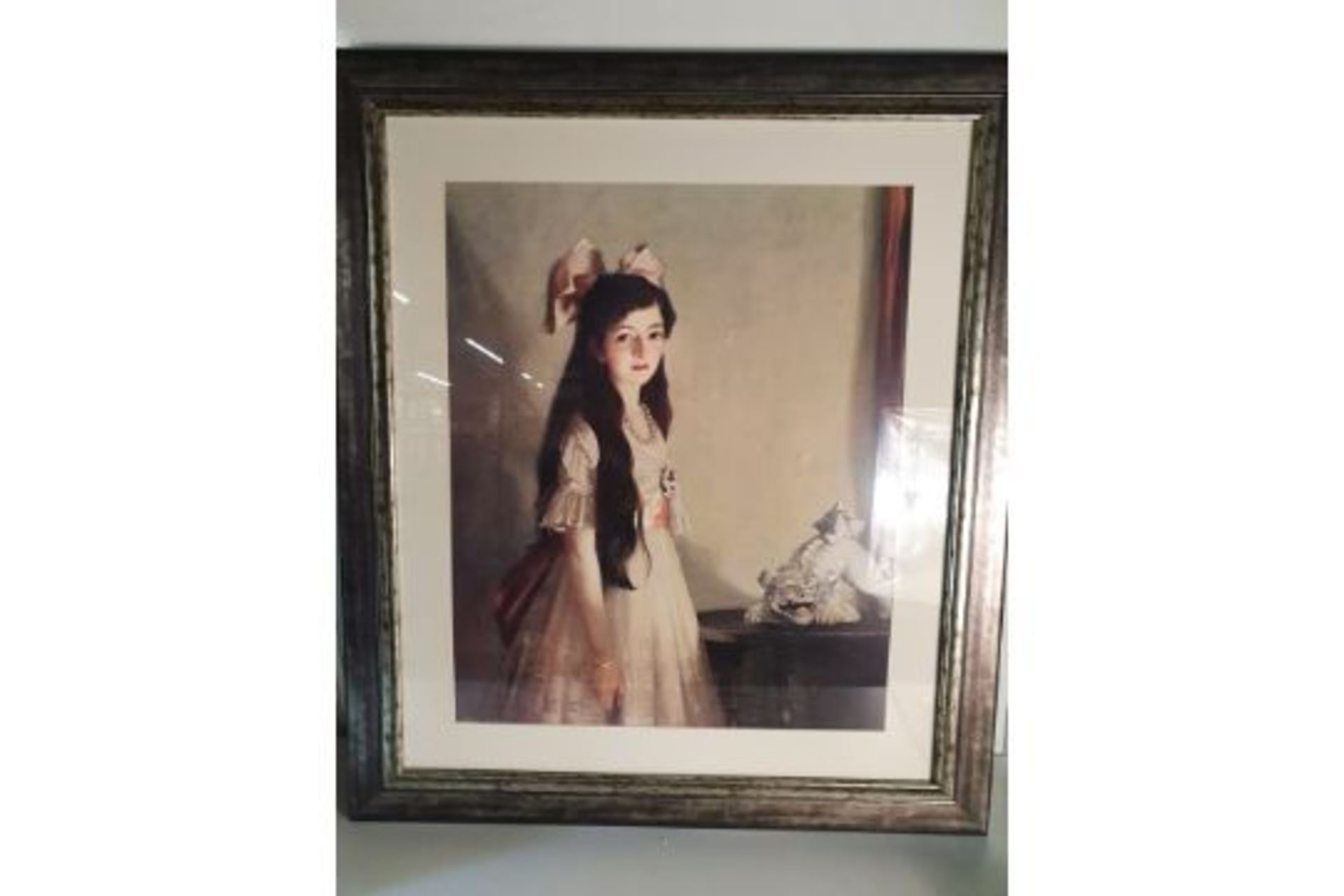 Framed Painting of Girl | 83x72cm