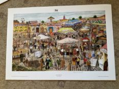 Lewis C Bennett Signed Artist Print | “The Fairground”